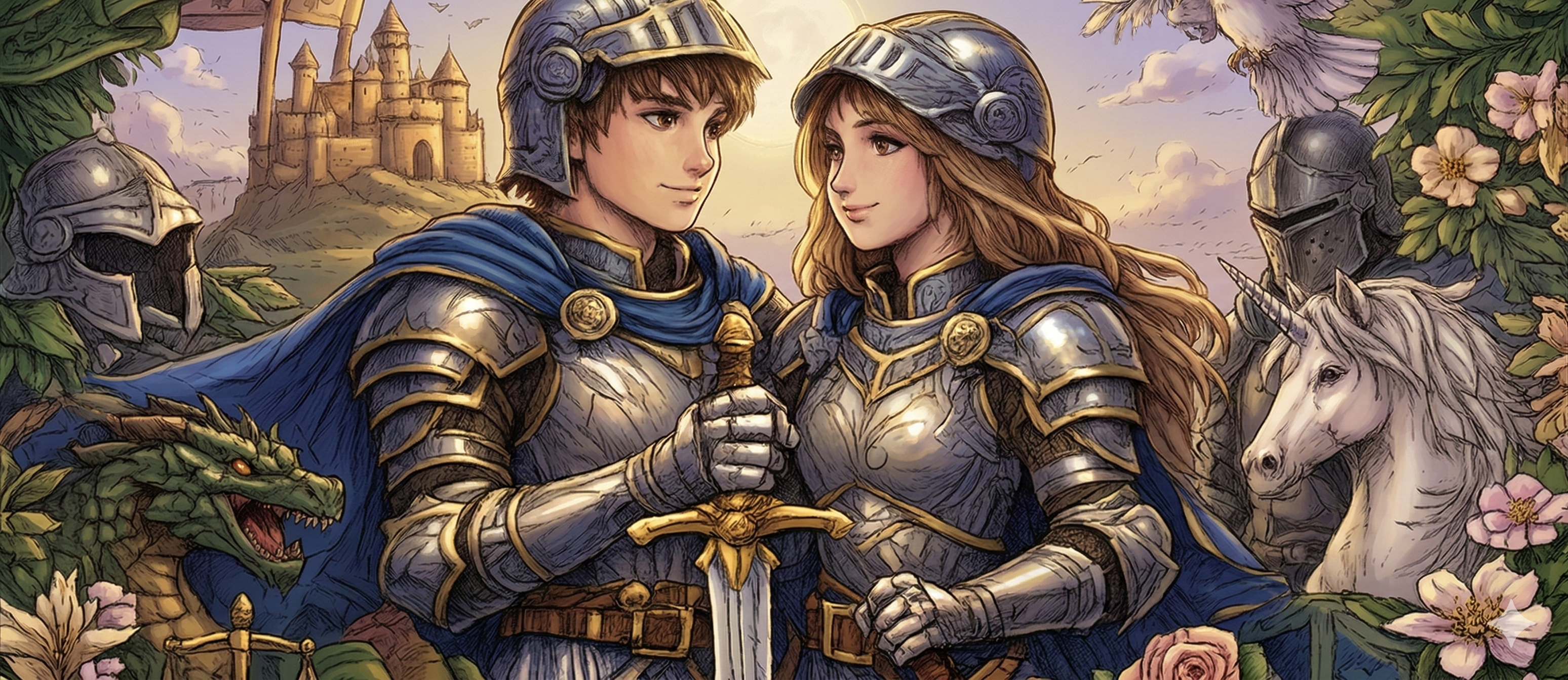 Global Knights color panel artwork